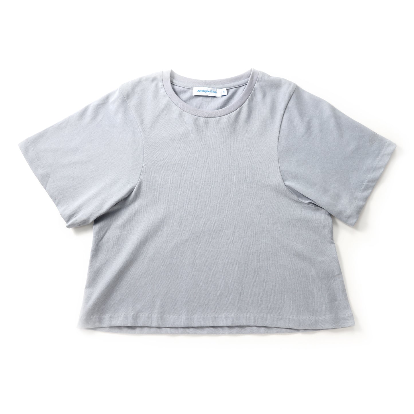 Aim Higher Club Curved Crop Top - Dusty Blue