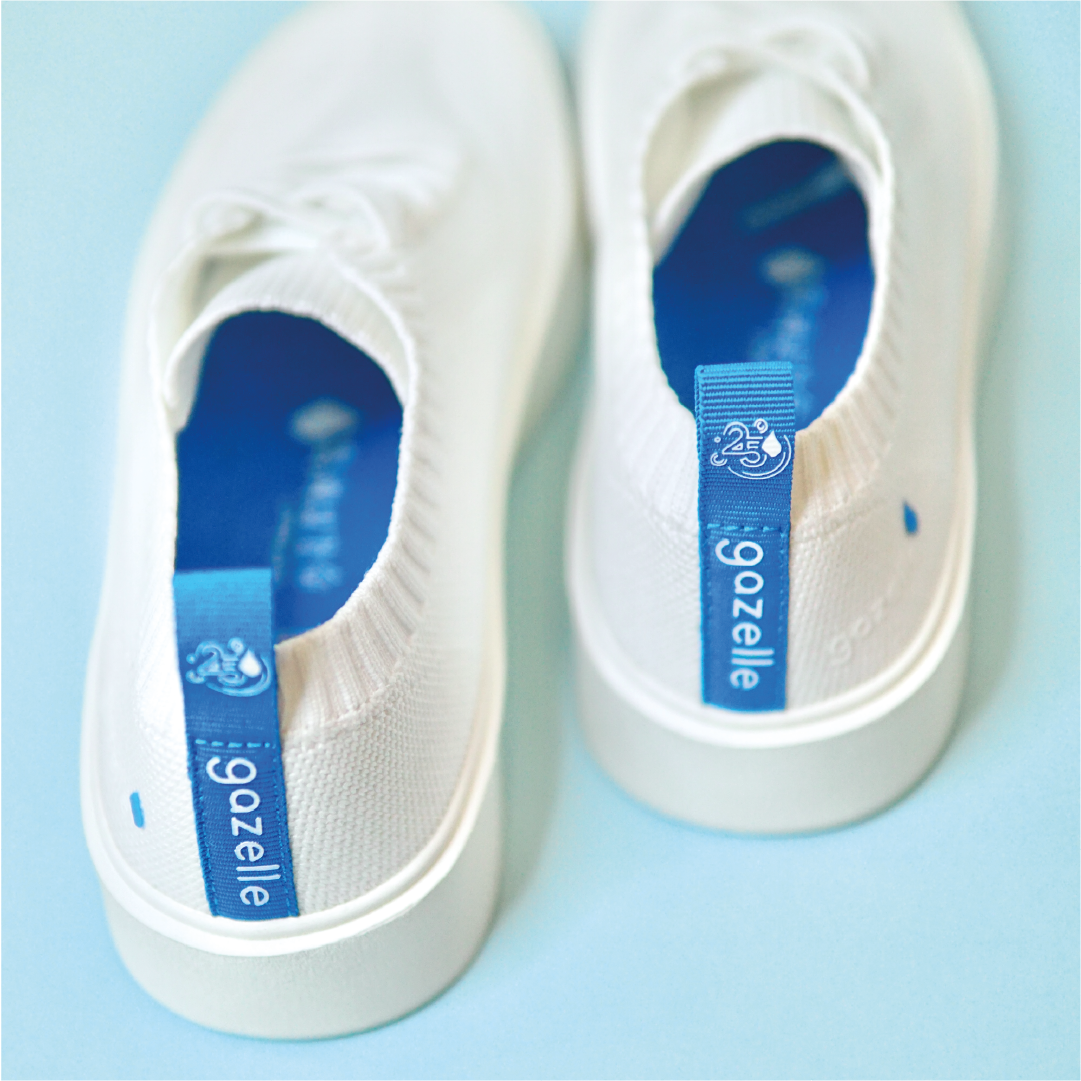 Gazelle X A DROP OF LIFE: Marshmallow Sneakers