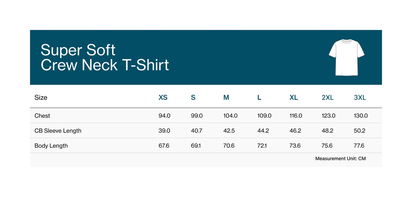 DETERMINANT X A DROP OF LIFE Super Soft Crew Neck T-Shirt - Light Blue